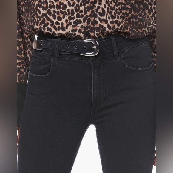 Paige Hoxton Ankle Peg Black Jeans with Belt size 27 - Picture 2 of 9